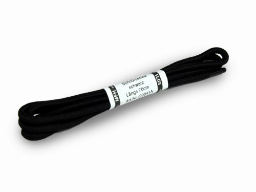 Sznurowadła nylonowe, mocne turystyczne, 70 cm, czarne