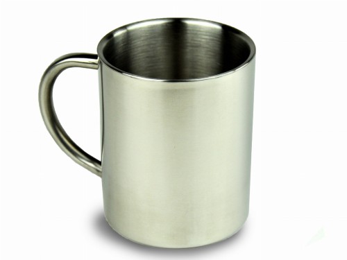 Kubek stalowy z podwójną ścianką, 250 ml, stal nierdzewna
