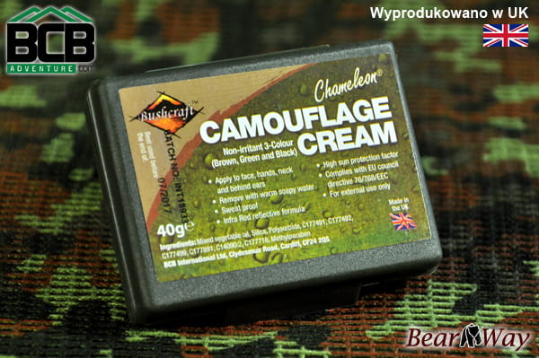  BCB farba maskująca Chameleon 3 kolory woodland (wyprodukowana w UK) - norma NATO