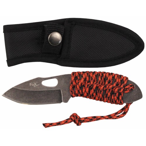 Nóż taktyczny MFH REDROPE full tang z etui i paracordem