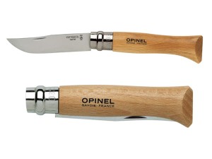 Nóż Opinel INOX No 8 - rękojeść bukowa , składany