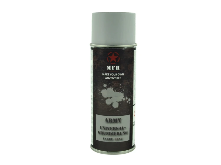 Farba matowa podkładowa do kamuflażu sprzętu - szara - 400 ml