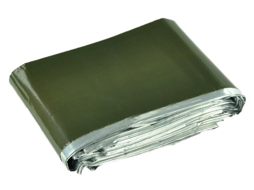 Oliwkowa maskująca folia ratunkowa NRC