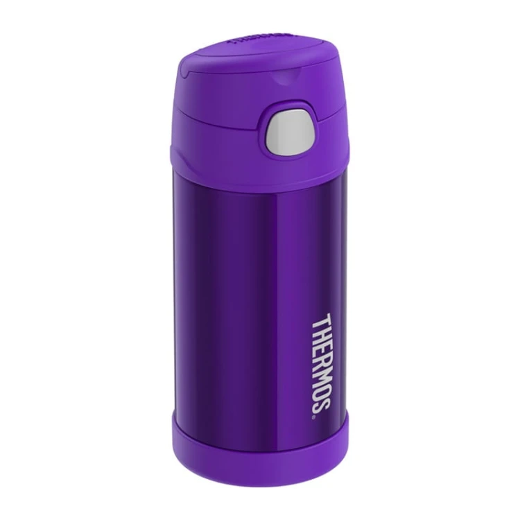 Thermos FUNtainer - termos dziecięcy ze słomką – fioletowy