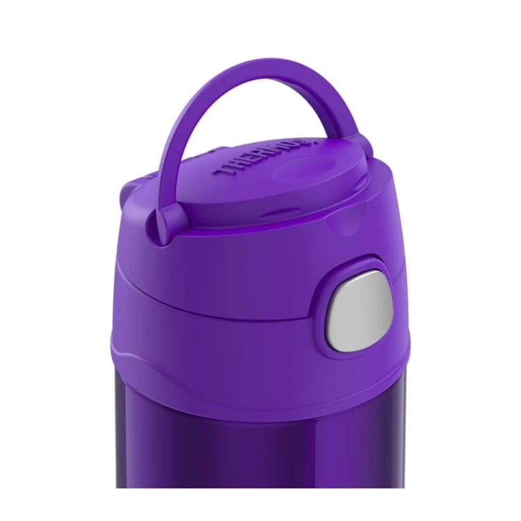 Thermos FUNtainer - termos dziecięcy ze słomką – fioletowy
