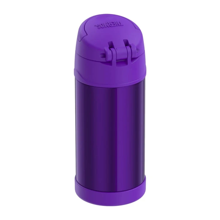Thermos FUNtainer - termos dziecięcy ze słomką – fioletowy