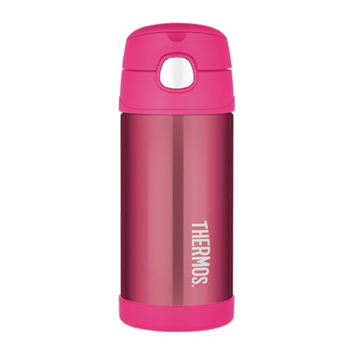 Thermos napojowy dla dzieci 355 ml - ujęcie frontu - różowy - 120013