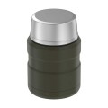 Thermos ® - termos obiadowy ze składaną łyżką - zieleń wojskowa - widok z tyłu.