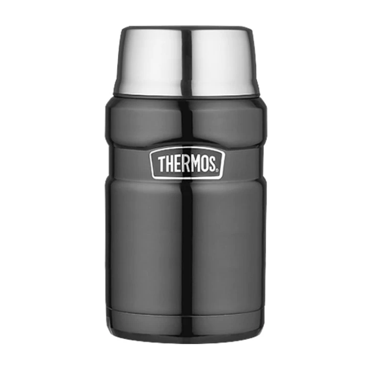 Thermos ® - termos obiadowy ze składaną łyżką 710 ml - ciemnoszary