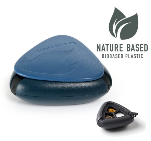 Salt and pepper plus BIO (Light my fire) - turystyczny pojemnik na przyprawy (ciemnoniebieski)