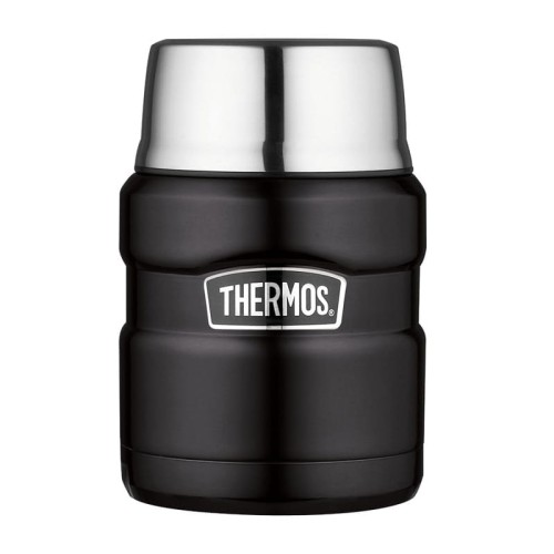 Thermos ® - termos obiadowy ze składaną łyżką - czarny