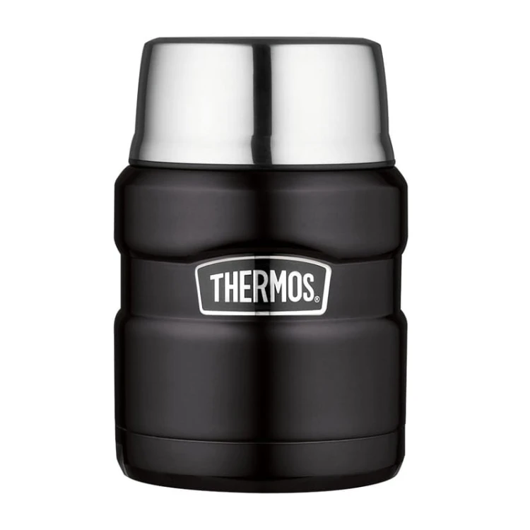 Thermos ® - termos obiadowy ze składaną łyżką - czarny