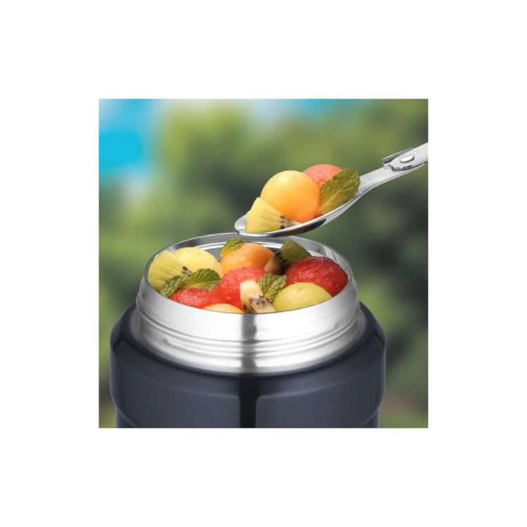 Thermos ® - termos obiadowy ze składaną łyżką - czarny