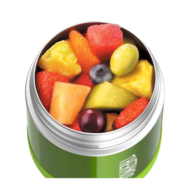 Thermos dziecięcy na jedzenie – limonkowy 290 ml