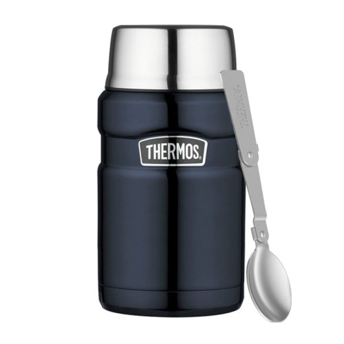 Thermos ® - termos obiadowy ze składaną łyżką 710 ml - granatowy