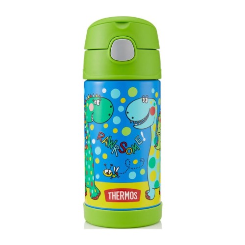Thermos FUNtainer - termos dziecięcy ze słomką – dinozaur
