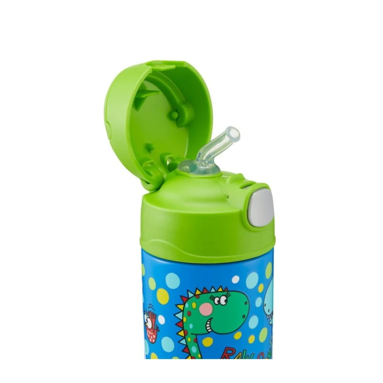 Thermos FUNtainer - termos dziecięcy ze słomką – dinozaur
