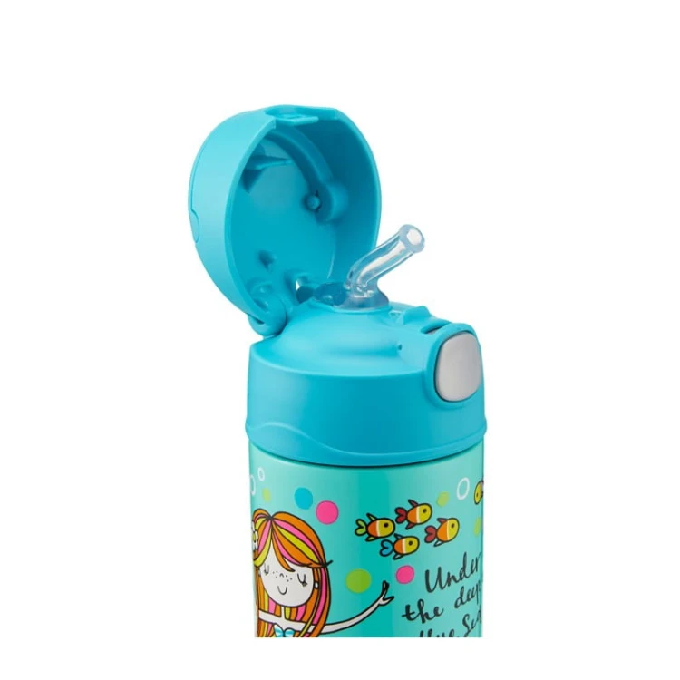 Thermos FUNtainer - termos dziecięcy ze słomką – syrena