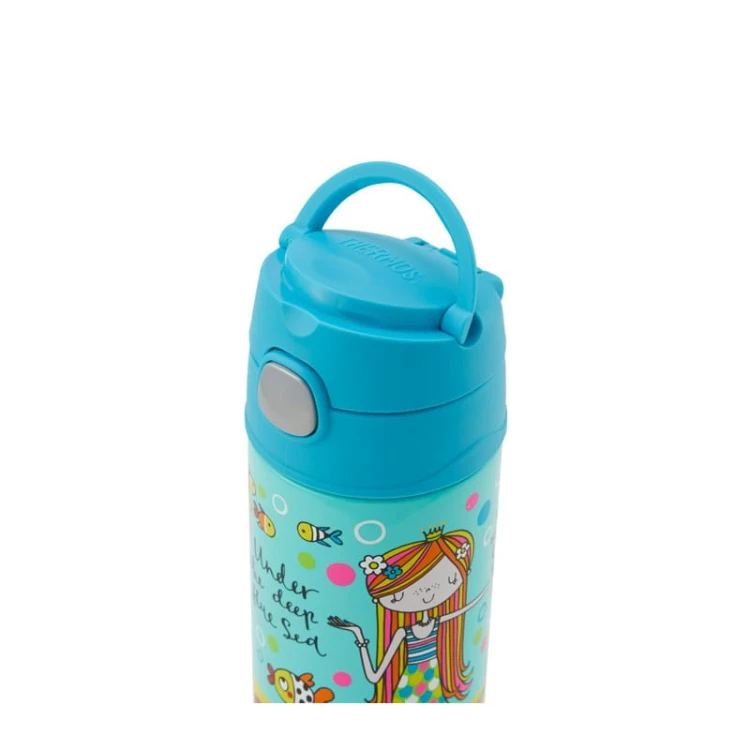 Thermos FUNtainer - termos dziecięcy ze słomką – syrena