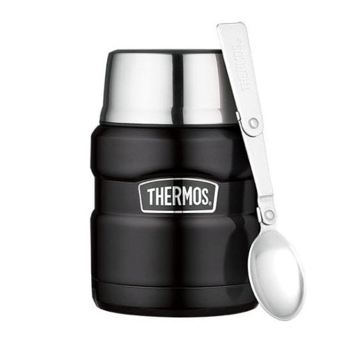 Thermos ® - termos obiadowy ze składaną łyżką - czarny