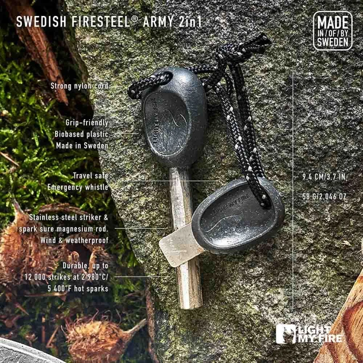 Krzesiwo Light My Fire - Firesteel Bio ARMY 2in1 Coco Shell Limited