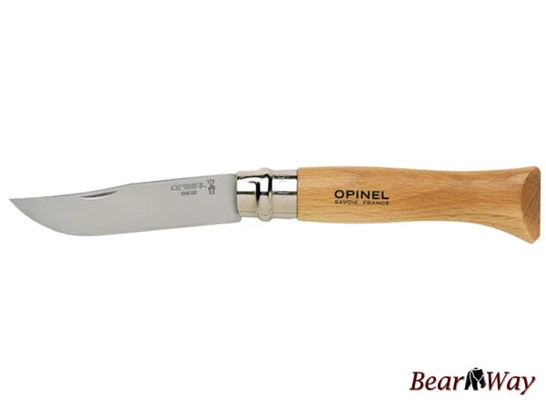 Nóż Opinel INOX No 9 - rękojeść bukowa , składany