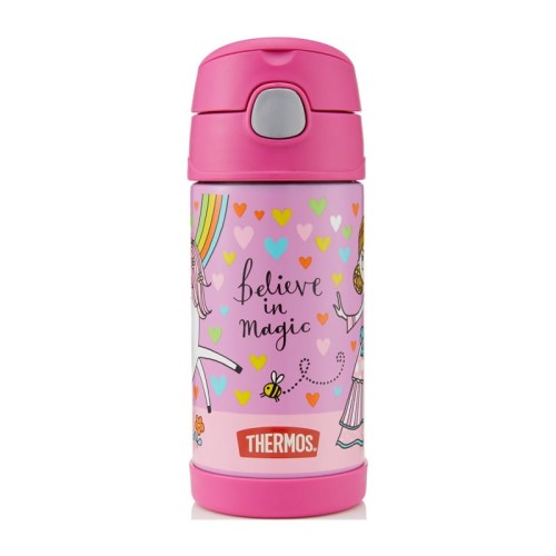 Thermos FUNtainer - termos dziecięcy ze słomką – jednorożec