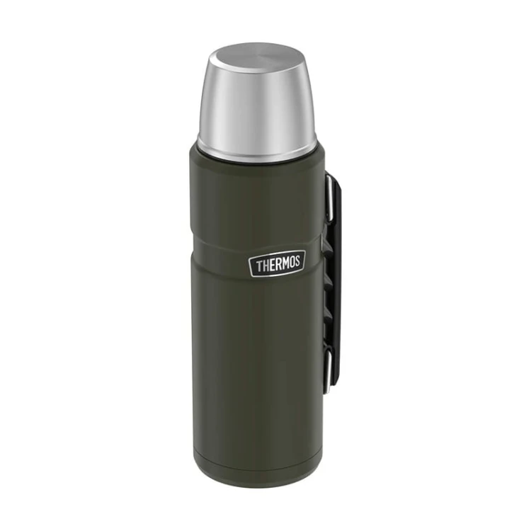 Termos na napoje 1.2 L z uchwytem –zieleń wojskowa