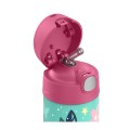 Thermos FUNtainer - termos dziecięcy ze słomką – wild flowers