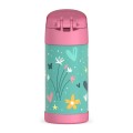 Thermos FUNtainer - termos dziecięcy ze słomką – wild flowers