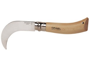 Nóż Opinel sierpak 10 dla grzybiarzy i do ogrodu