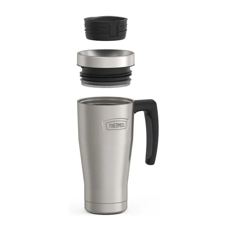 Termokubek Thermos , kubek termiczny z rączką , 470 ml srebrny