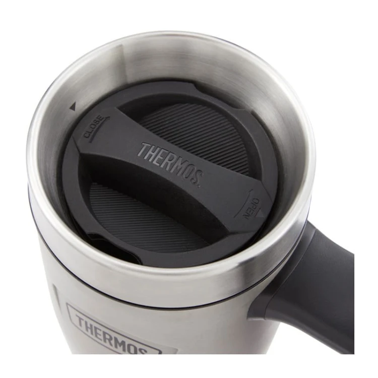 Termokubek Thermos , kubek termiczny z rączką , 470 ml srebrny
