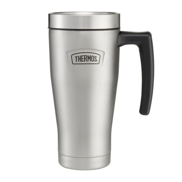 Termokubek Thermos , kubek termiczny z rączką , 470 ml srebrny