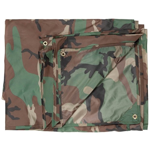 Tarp 3x3 m, metalowe oczka - woodland.jpg