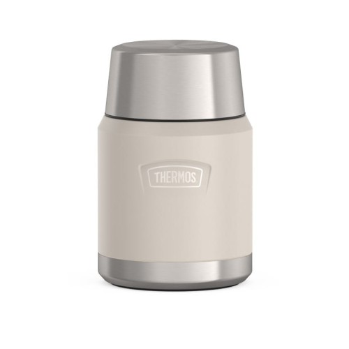 Termos na jedzenie z składaną łyżką i kubkiem, Thermos Icon  470 ml – w kolorze piaskowca