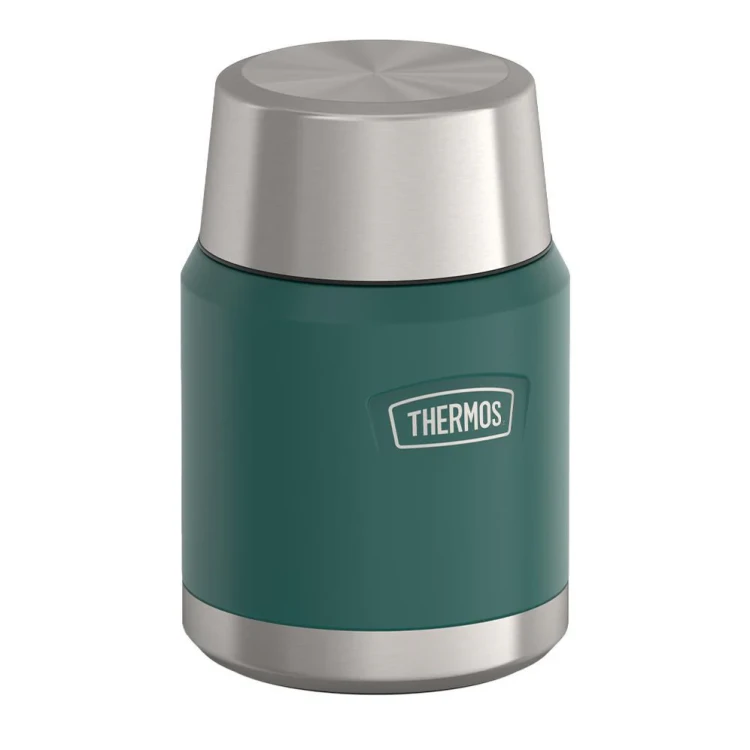 Termos na jedzenie z składaną łyżką i kubkiem, Thermos Icon  470 ml – zielony (6).webp