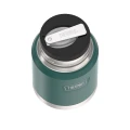 Termos na jedzenie z składaną łyżką i kubkiem, Thermos Icon  470 ml – zielony.webp