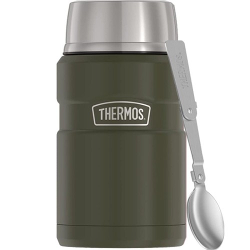 Thermos - termos obiadowy ze składaną łyżką 710 ml - zieleń wojskowa