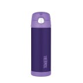 Thermos FUNtainer - termos dziecięcy ze słomką – fioletowy 470 ml