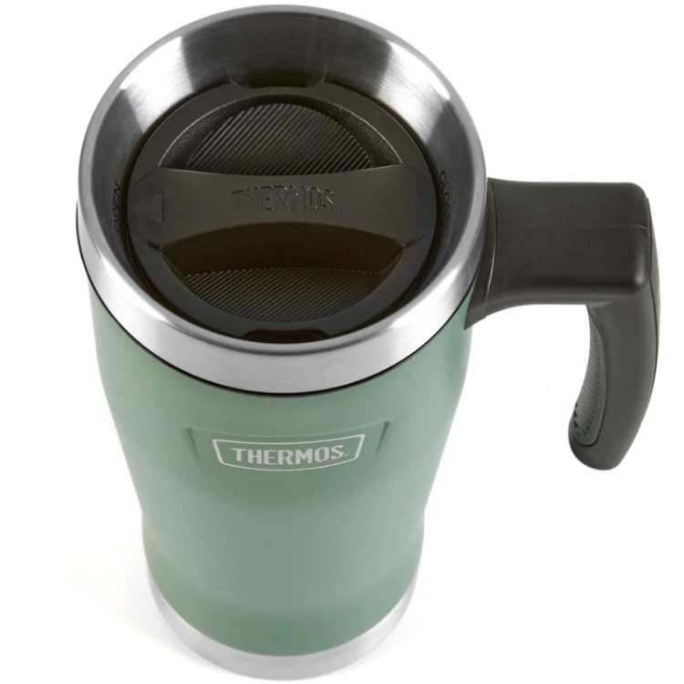 Termokubek Thermos Icon , kubek termiczny z rączką , 470 ml - zielony