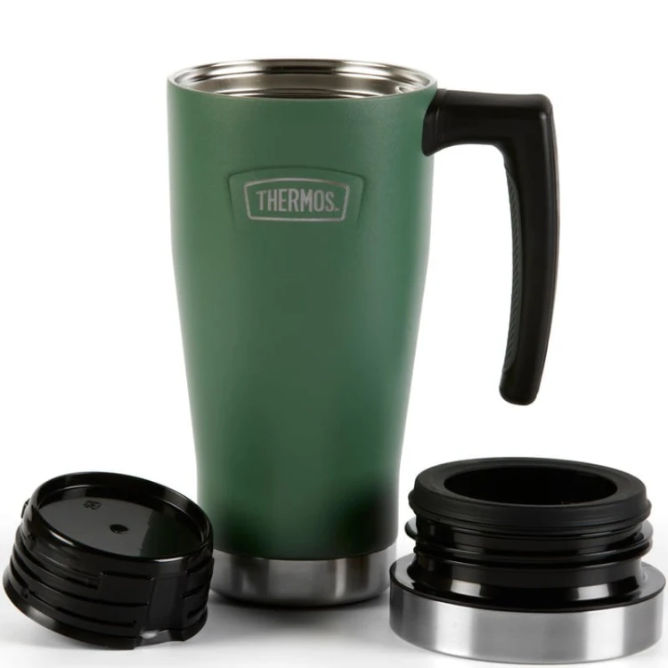 Termokubek Thermos Icon , kubek termiczny z rączką , 470 ml - zielony