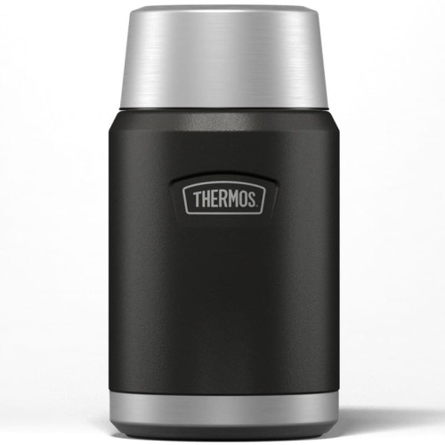 Termos na jedzenie z składaną łyżką i kubkiem, Thermos Icon 710 ml – granit (2).jpg