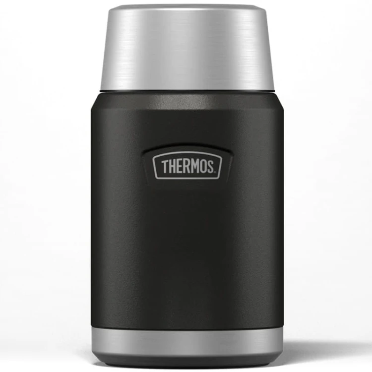 Termos na jedzenie z składaną łyżką i kubkiem, Thermos Icon 710 ml – granit (2).jpg