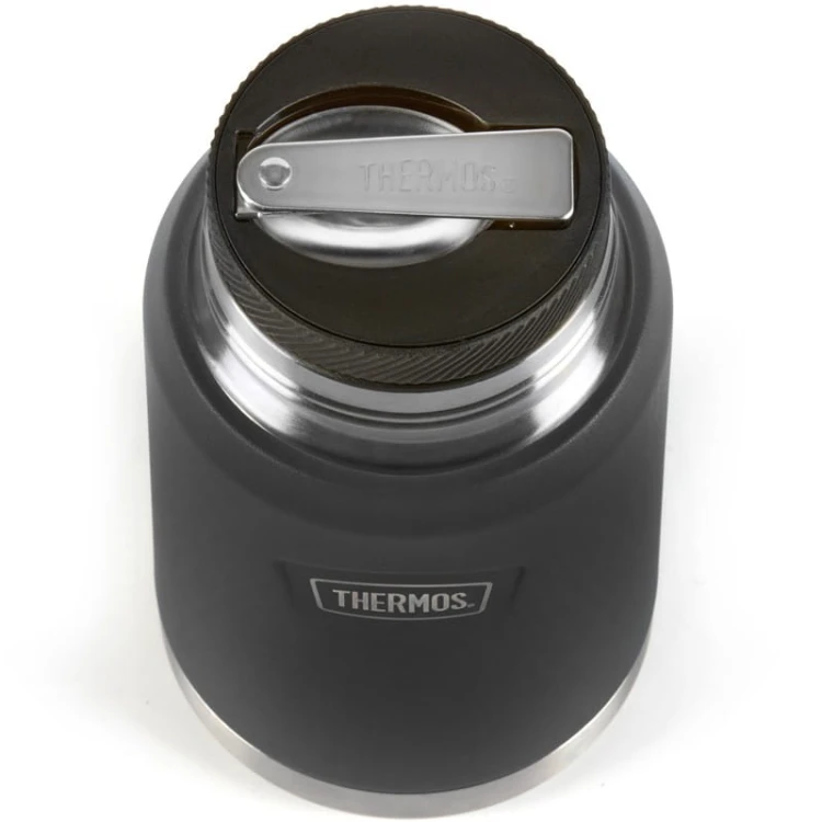 Termos na jedzenie z składaną łyżką i kubkiem, Thermos Icon 710 ml – granit (3).jpg