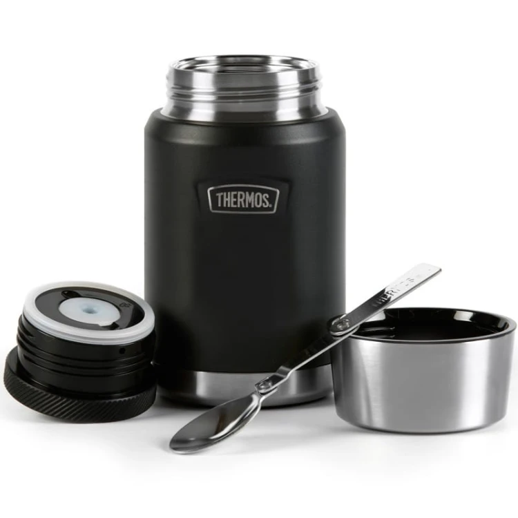 Termos na jedzenie z składaną łyżką i kubkiem, Thermos Icon 710 ml – granit (5).jpg