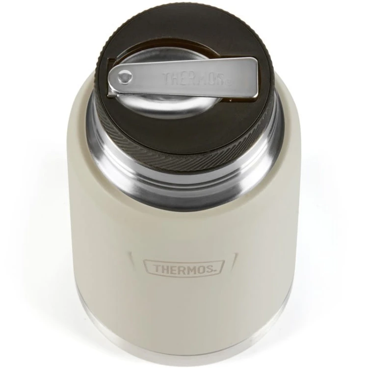 Termos na jedzenie z składaną łyżką i kubkiem, Thermos Icon 710 ml – w kolorze piaskowca