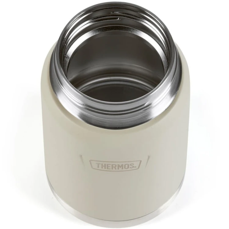 Termos na jedzenie z składaną łyżką i kubkiem, Thermos Icon 710 ml – w kolorze piaskowca