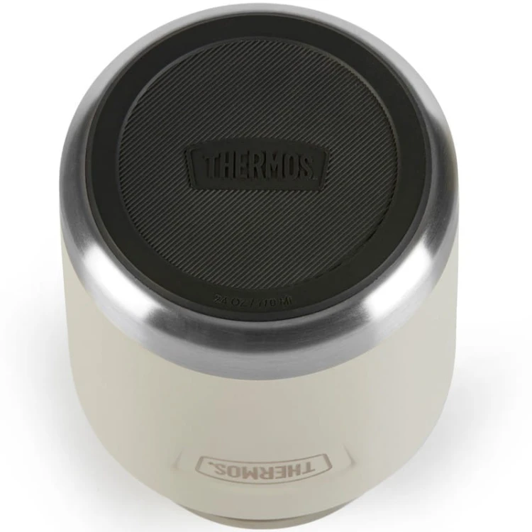 Termos na jedzenie z składaną łyżką i kubkiem, Thermos Icon 710 ml – w kolorze piaskowca