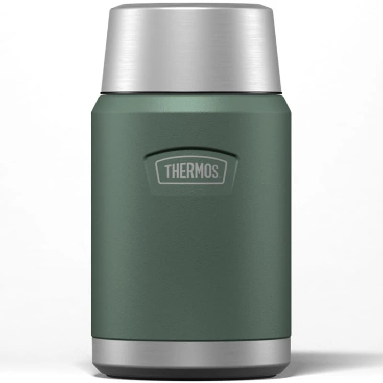 Termos na jedzenie z składaną łyżką i kubkiem, Thermos Icon 710 ml – zielony